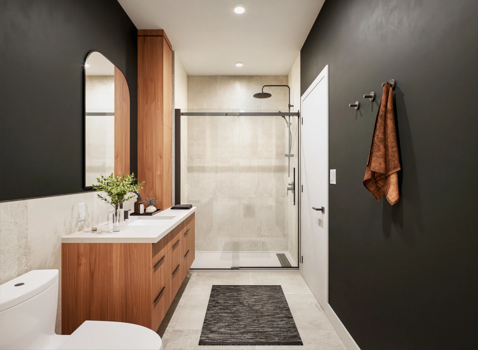 Le Lafontaine : Vues intérieures de l’unité modèle - SDB